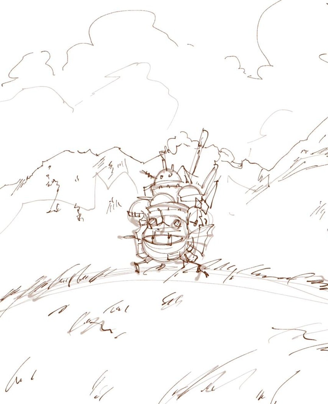 移動城堡草圖